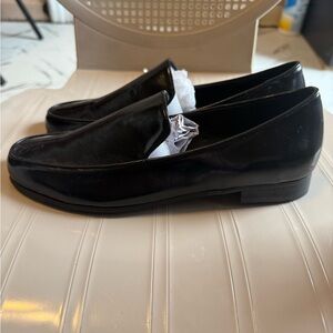 Black loafers size 8